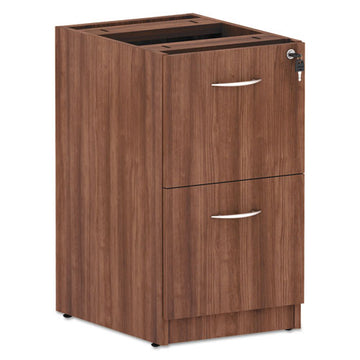 Alera® Alera Valencia Series Full Pedestal File, Left-right, 2 Legal-letter-size File Drawers, Modern Walnut, 15.63" X 20.5" X 28.5" freeshipping - TVN Wholesale